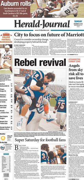 Wade on Birmingham » Auburn defeats South Carolina for 2010 SEC Championship: newspapers’ front ...