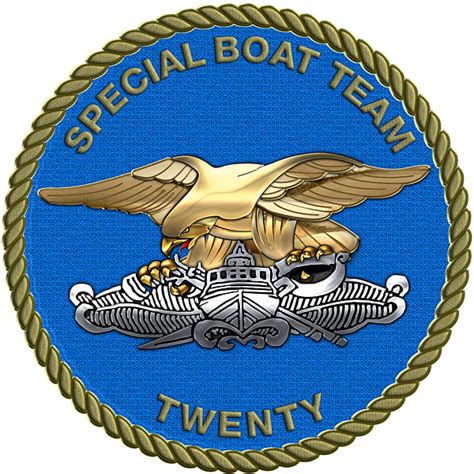 U. S. Navy S W C C - Special Boat Team 20 - S B T 20 Patch over Black ...