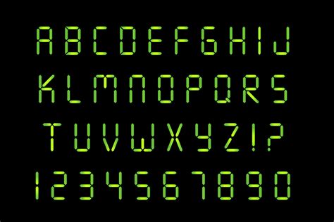 7 Segment Display Font – Krafti Lab