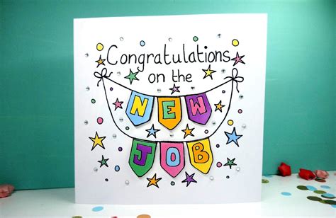 Congratulations on Your New Job Card Job Card New Job | Etsy