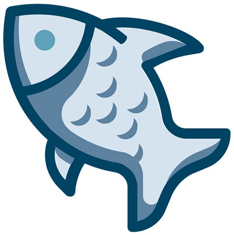 teal fishs - Clip Art Library