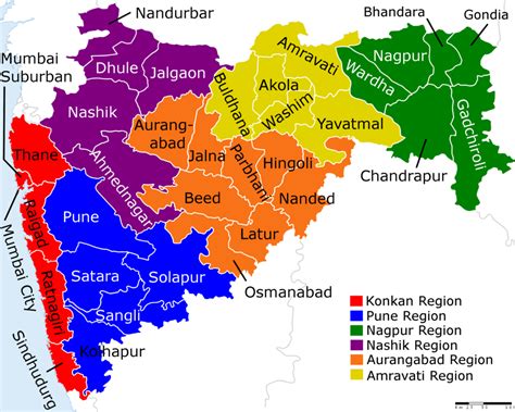 List of Districts in Maharashtra | District Map | Area | Population | Literacy