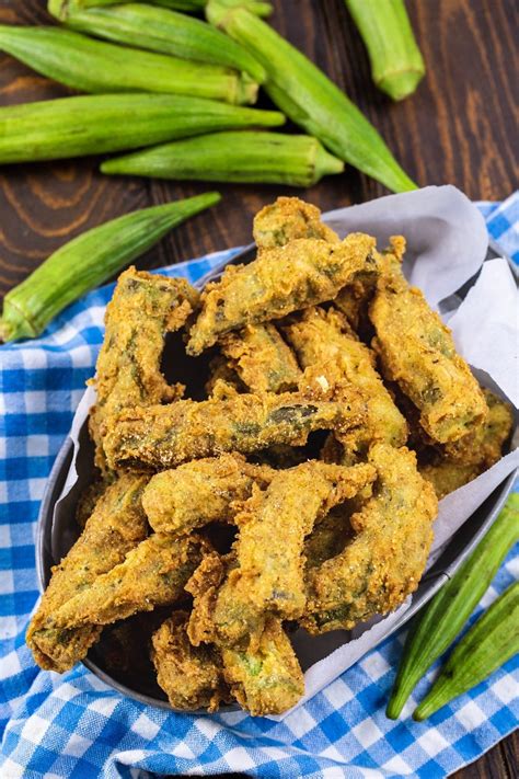 Whole Fried Okra Recipe - Spicy Southern Kitchen