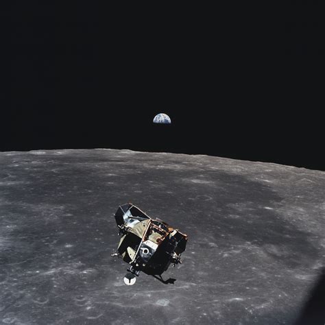 Apollo 11 Lunar Module Ascent Stage Photographed from Command Module