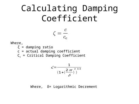 (PPTX) Damping coefficient Calculation - DOKUMEN.TIPS