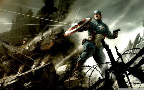 Captain America Steve Rogers Shield Bullets HD wallpaper | anime ...