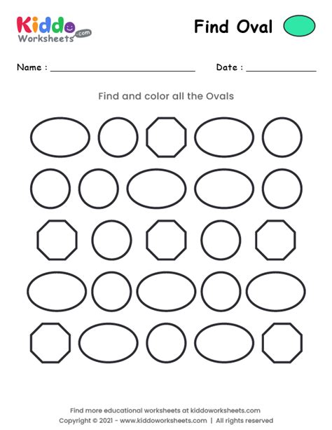 Free Printable Find Oval Worksheet - kiddoworksheets