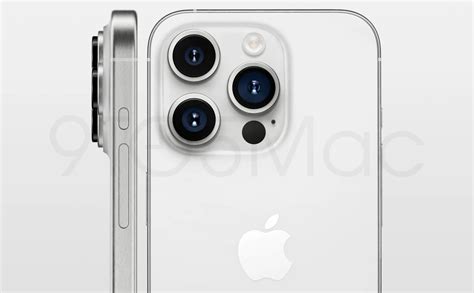 Thêm hình render iPhone 15 Pro: khung titan, các nút cảm ứng lực mới, module camera to hơn ...