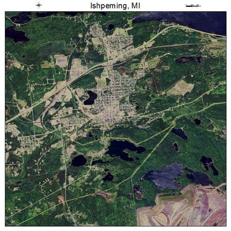 Aerial Photography Map of Ishpeming, MI Michigan