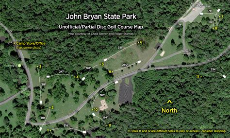 John Bryan State Park Map - Maps For You