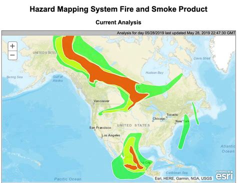 Current Wildfire Smoke Map