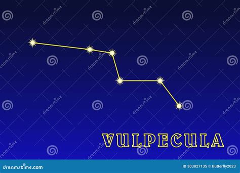 Constellation Vulpecula stock illustration. Illustration of ...