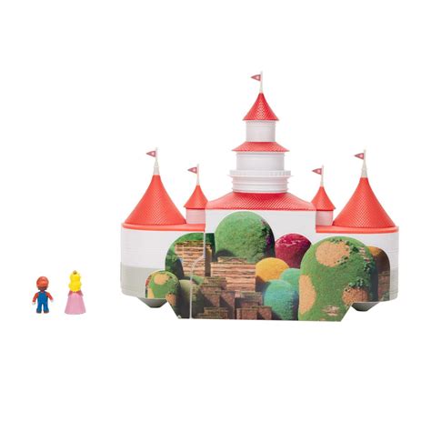 The Super Mario Bros. Movie Mini-World Deluxe Princess Peach Castle Playset