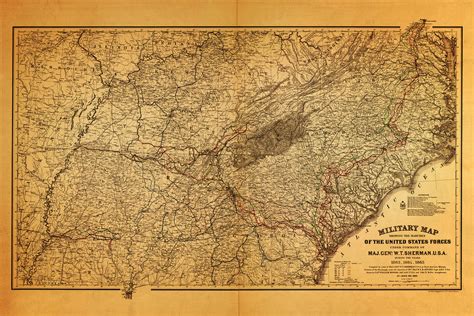 Sherman’s March to the Sea, 1863–1865, Civil War | Battlemaps.us