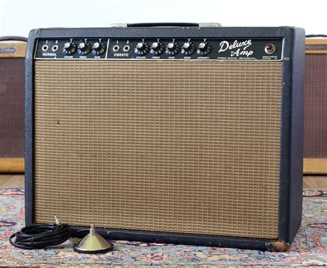 Vintage Blackface 1965 Fender Deluxe Amplifier