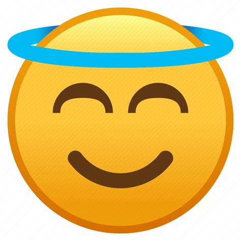 Angel, emoji, face, halo, smiley, smiling, with icon - Download on Iconfinder