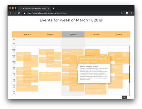 How to Make the Most of a Weekly Events Calendar | The Events Calendar