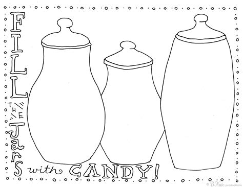 bnute productions: Free Printable Candy Jar Coloring Page