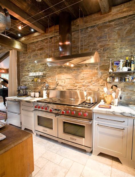 Gorgeous Rustic Stone Backsplash. | Custom kitchen remodel, Kitchen design styles, Country ...