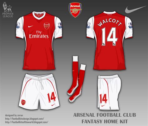 football kits design: Arsenal FC fantasy kits