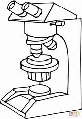 Simple Microscope Coloring Pages sketch template