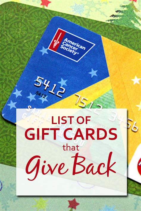 Complete List of Charity Gift Cards that Give Back | Giftcards.com