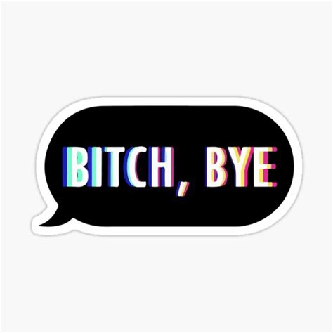 "BYE" Sticker for Sale by fireflynotes | Redbubble