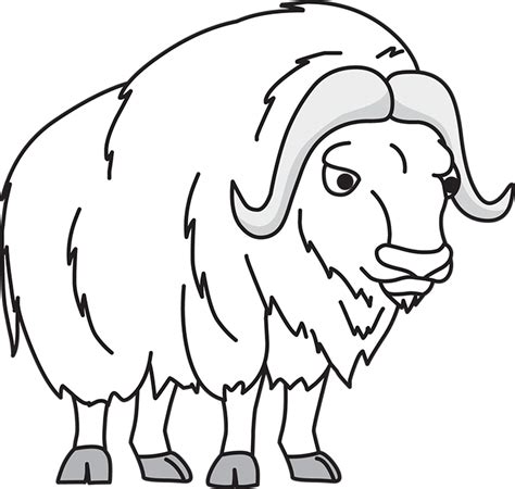 Ox Black And White Clipart