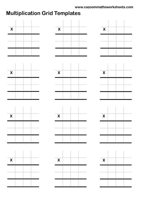 Multiplication Worksheets On Grid Paper – PrintableMultiplication.com