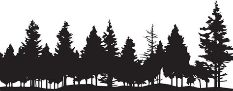 Forest Vector silhouette illustration 11 34204236 Vector Art at Vecteezy