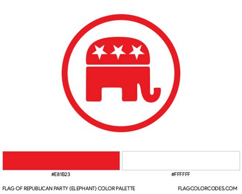 Republican Party (Elephant) flag color codes