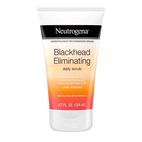 Neutrogena Blackhead Eliminating Salicylic Acid Face Scrub, 4.2 oz - Walmart.com - Walmart.com