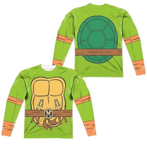 Trevco NICK1021FB-ALPP-4 TMNT & TMNT Michelangelo Costume Long Sleeve ...