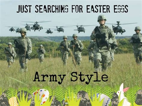 Just searching for Easter eggs...Army Style | Army strong, Protect ...