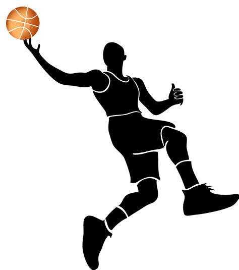 basketball player silhouette clipart - Clip Art Library