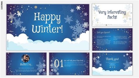 Happy Winter Season | Free PowerPoint template & Google Slides theme