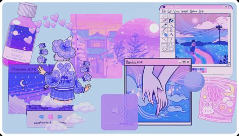 #freetoedit #wallpapers #computer #purple #pink #aesthetic #cuteaesthetic | Anime computer ...