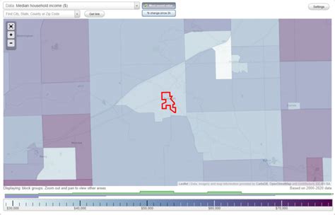 Bancroft, Michigan (MI) income map, earnings map, and wages data