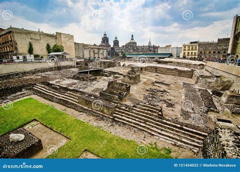 Mexico City, Mexico - April 12, 2012. Museum of Templo Mayor. Editorial ...