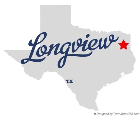 Map of Longview, TX, Texas