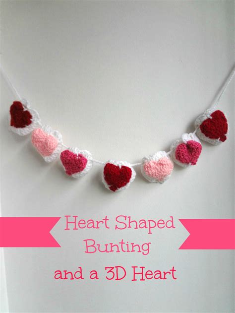 Crochet Pattern Heart Bunting and 3D Heartgranny - Etsy