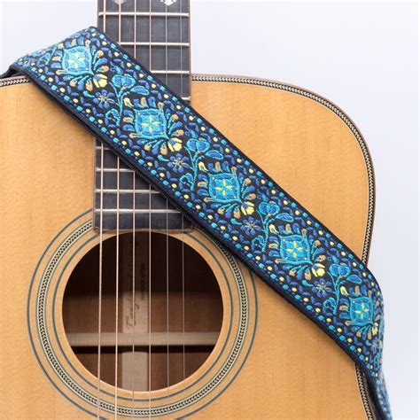 CLOUDMUSIC Guitar Strap Jacquard Weave Strap Apollo Sunny In Black pat