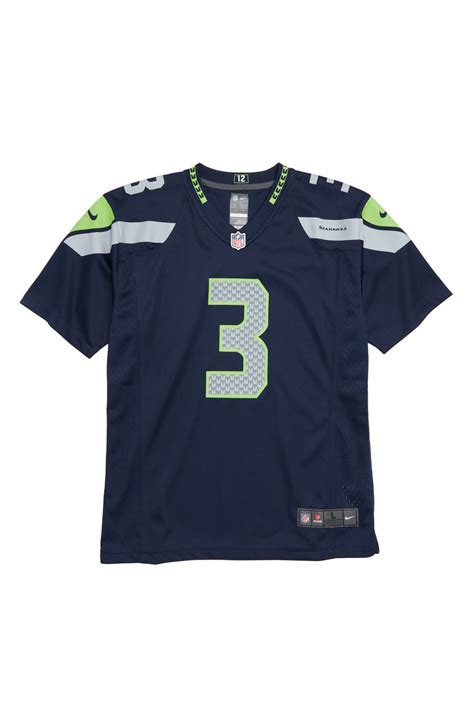 Nike NFL Logo Seattle Seahawks Russell Wilson Jersey (Big Boys) | Nordstrom