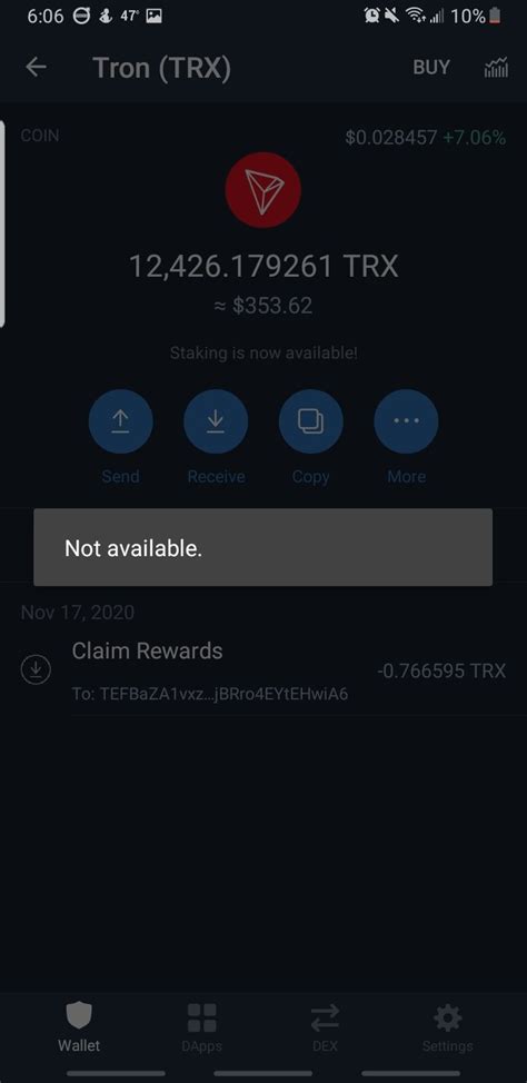 Tron (TRX) unstaking issue - English - Trust Wallet