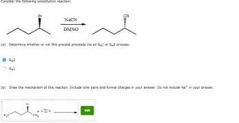 Solved: Consider The Following Substitution Reaction CN Na... | Chegg.com