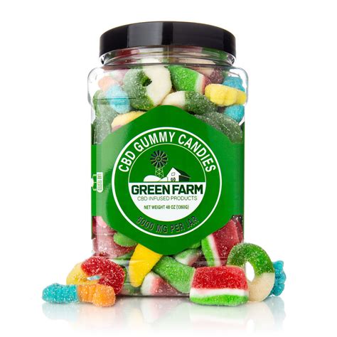 Green Farm CBD Gummies - Variety 500mg to 5000mg - Sunset CBD