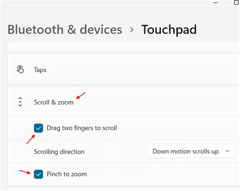 Windows 11 Touchpad Scroll Not Working