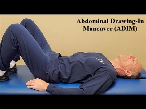 Abdominal Drawing-In Maneuver (ADIM) - YouTube