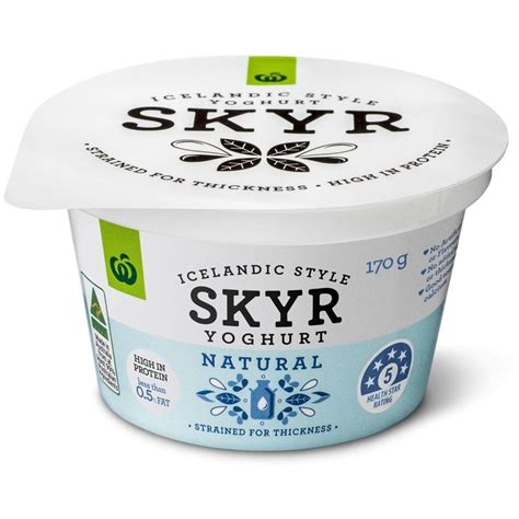 Woolworths Skyr Natural Yoghurt 170g | Woolworths