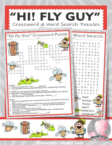 "Hi! Fly Guy" Activities Arnold Crossword Puzzle and Word Searches | Fly guy, Crossword puzzle ...